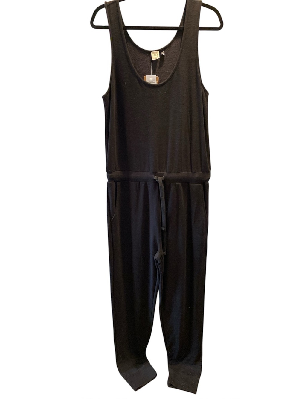 Oak & Ivy Black Sleeveless Romper Sz Large NWT